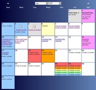 Scriptcalendar screenshot